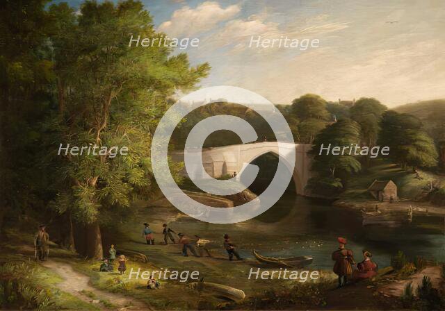 View of The Brig of Balgownie, Old Aberdeen, c1830-40. Creator: Unknown.