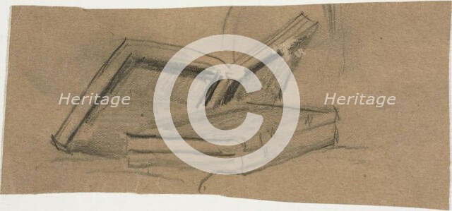 Sketch of Two Books, n.d. Creator: William Michael Harnett.