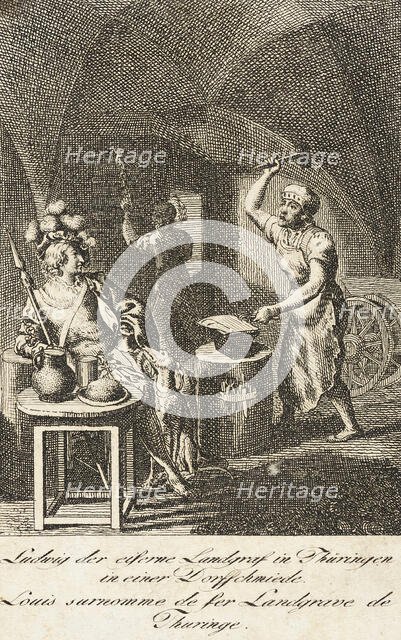 Plate 5 for 'History of the Middle Ages', 1793. Creators: Daniel Nikolaus Chodowiecki, Eberhard Siegfried Henne.