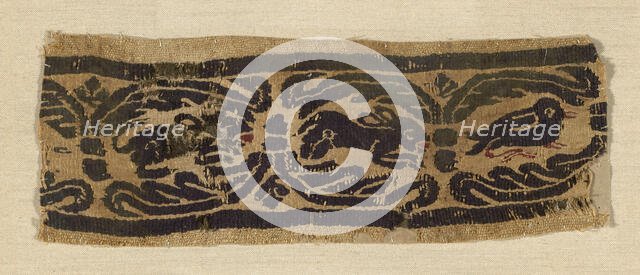 Border, Egypt, Roman period (30 B.C.- 641 A.D.), 4th/6th century. Creator: Unknown.