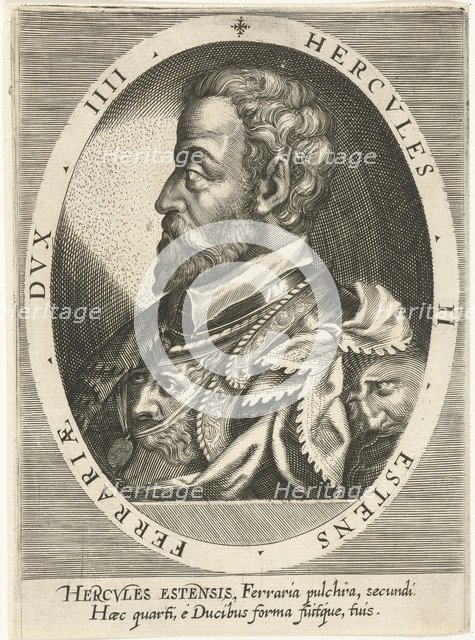 Ercole II d'Este (1508-1559), Duke of Ferrara, Modena and Reggio, ca. 1600. Artist: Custos, Dominicus (1560-1612)