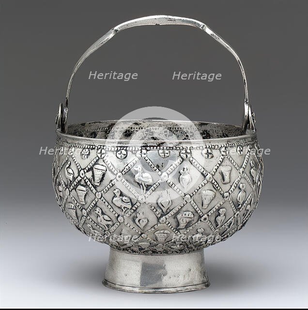 Silver Bucket, Byzantine, 600s. Creator: Unknown.