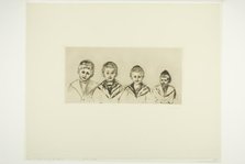 Dr. Linde's Four Sons, 1902. Creator: Edvard Munch.