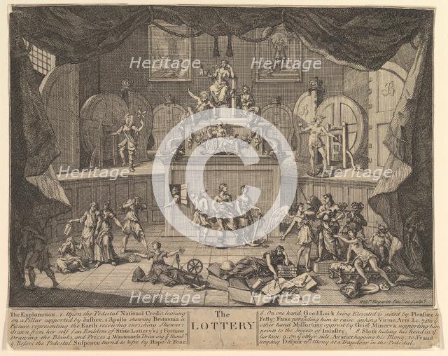 The Lottery, after 1724. Creator: William Hogarth.