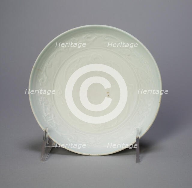 Bowl with Stylized Floral Scrolls, Yuan dynasty (1279-1368), 14th century. Creator: Unknown.