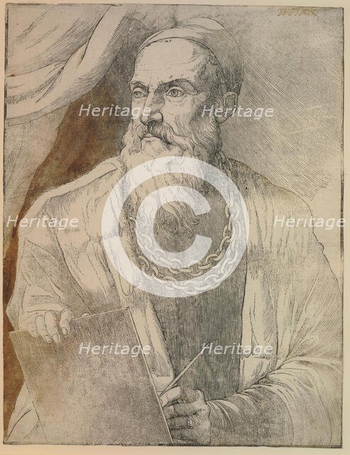 Portrait of Titian (1488-1576), c1550. Creator: Britto, Giovanni (active 1530-1550).