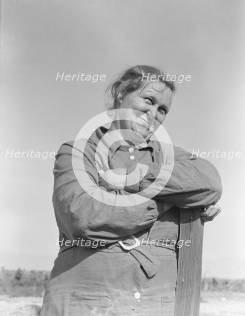 Arkansas mother, now a rural rehabilitation client, Tulare County, California, 1938. Creator: Dorothea Lange.