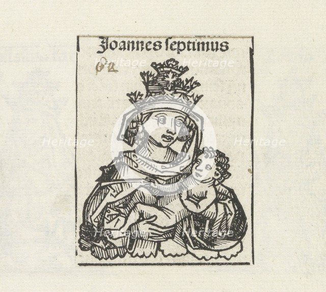 Pope Joan (from the Schedel's Chronicle of the World), 1493.