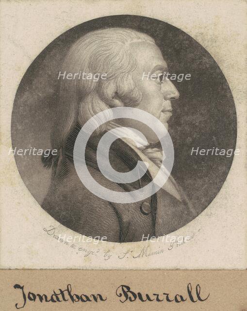 Jonathan Burrall, 1798-1803. Creator: Charles Balthazar Julien Févret de Saint-Mémin.