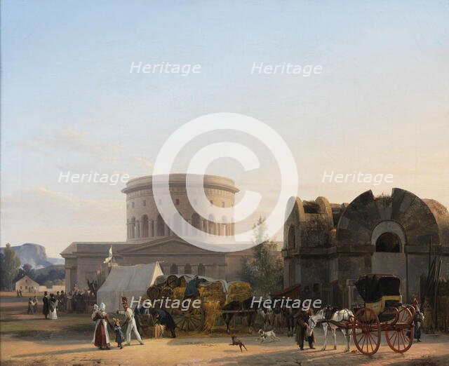 At Barrière de la Villette, Paris, 1823. Creator: Xavier Leprince.