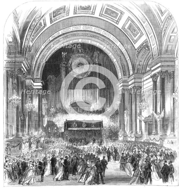 Visit of the Prince of Wales to Leeds: the Mayor's Ball at the Townhall, 1868.  Creator: Unknown.