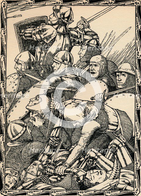 At The Battle of Agincourt, 1902. Artist: Patten Wilson