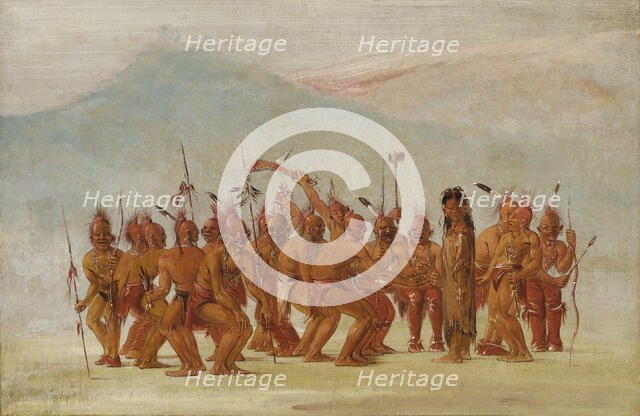 Dance to the Berdash, 1835-1837. Creator: George Catlin.