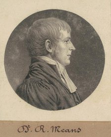 Robert Means, 1809. Creator: Charles Balthazar Julien Févret de Saint-Mémin.