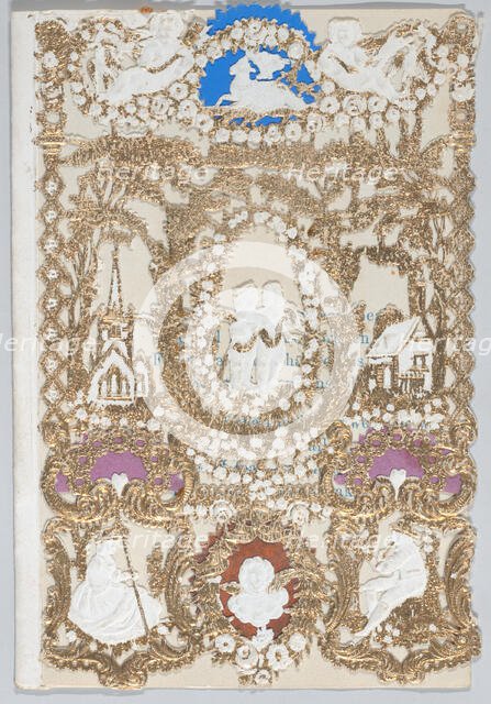 Valentine, mid 19th century. Creator: Anon.