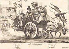 Le Déménagement de la Censure, c. 1821. Creators: Eugene Delacroix, Charles Etienne Pierre Motte.
