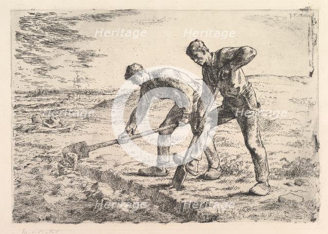 The Diggers, 1830-75. Creator: Jean Francois Millet.