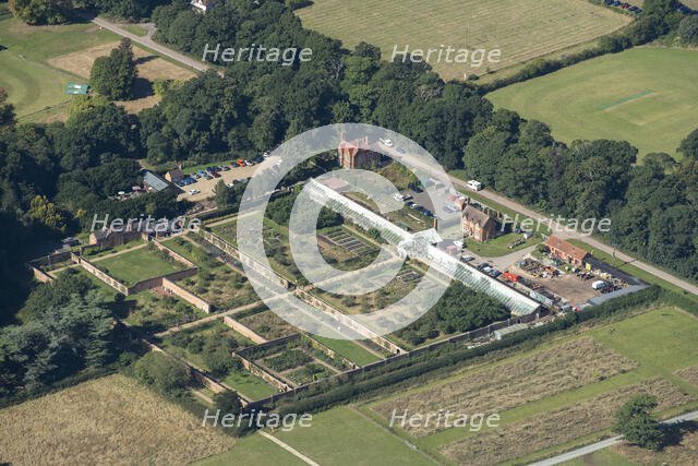 The walled kitchen garden, palm house and vineries at Clumber Park, Nottinghamshire, 2024. Creator: Robyn Andrews.