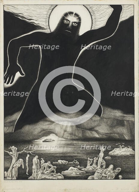 Il castigo di Dio (The Chastisement of God), 1934. Creator: Martini, Alberto (1876-1954).