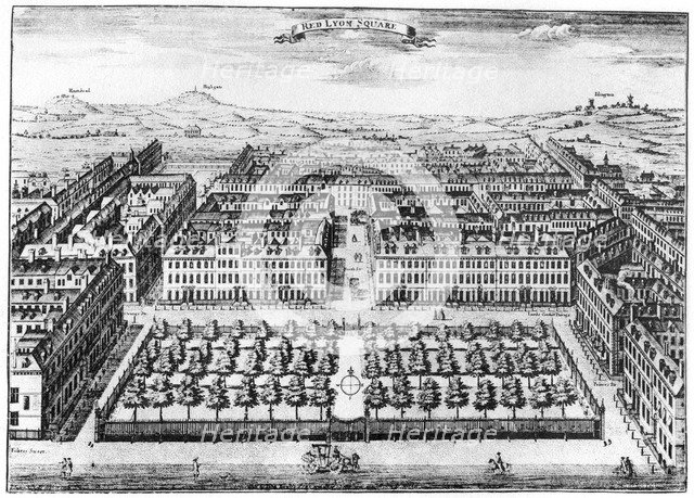 Red Lion Square, London, 18th century (1907). Artist: Unknown