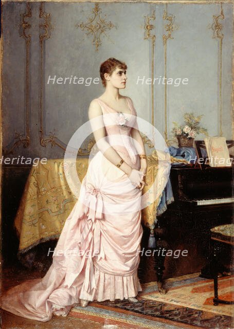 Portrait of Rose Caron (1857-1890), singer, 1886. Creator: Auguste Toulmouche.