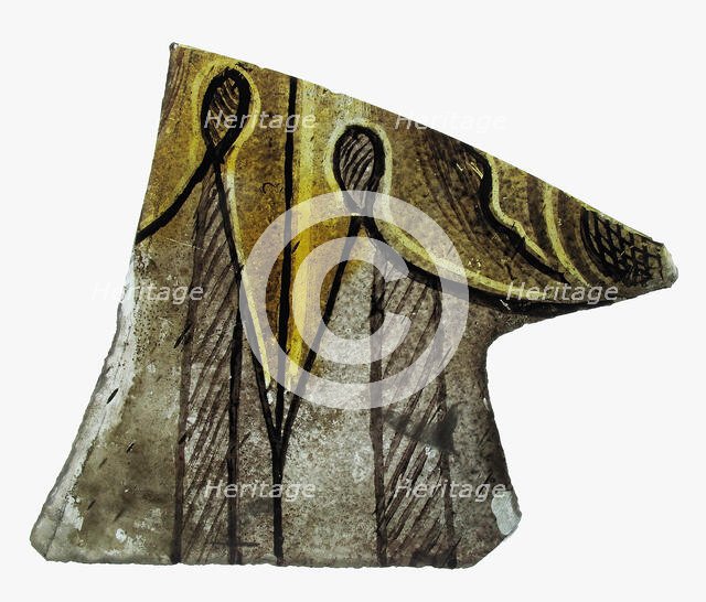 Glass Fragment, European, 15th-16th century. Creator: Unknown.