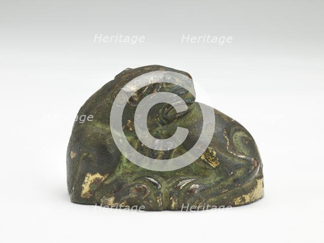 Tiger-shaped ornament or weight, Period of Division, 220-589. Creator: Unknown.