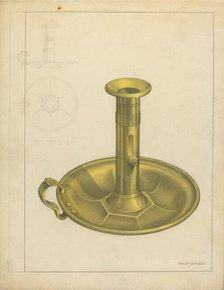 Candlestick, c. 1939. Creator: Philip Johnson.