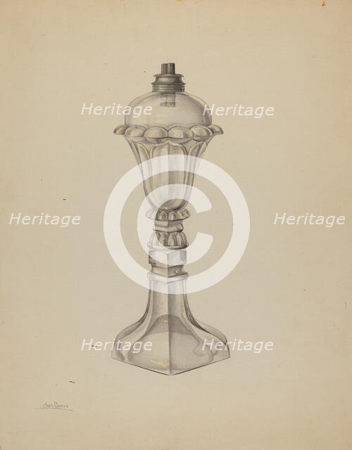 Lamp, c. 1938. Creator: Charles Caseau.