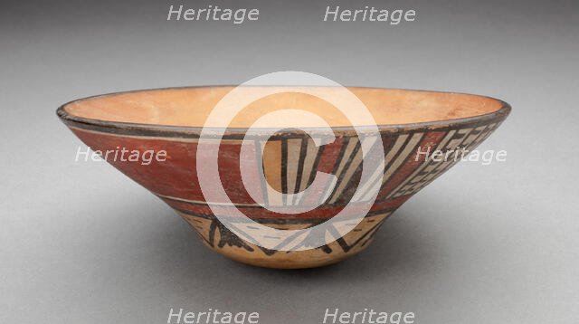 Wide Bowl with Geomeric Motifs, 180 B.C./A.D. 500. Creator: Unknown.