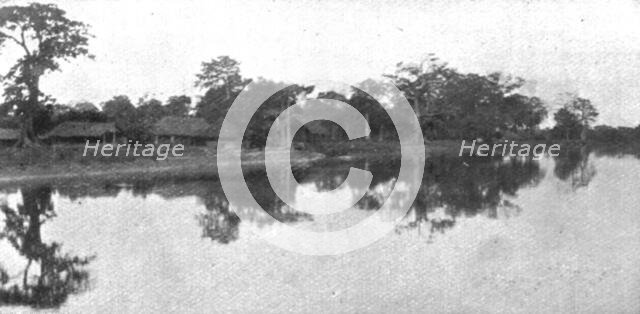 ''En Asie, En Afrique, Au Congo; Le poste allemand de Bonga', 1914. Creator: Unknown.