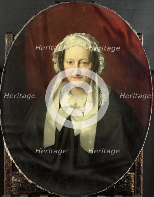 Portrait of Johanna Maria Parvé, Wife of Hendrik André Cornelis Tierens, 1857. Creator: Bastian de Poorter.