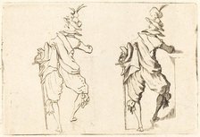 Man with Sword, c. 1622. Creator: Jacques Callot.