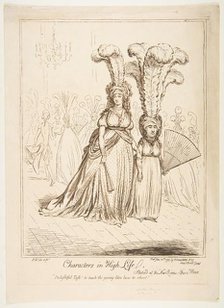 Characters in High Life, June 20, 1795. Creator: James Gillray.