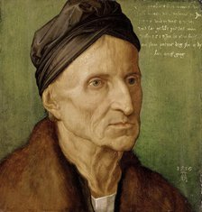 Portrait of Michael Wolgemut (1434-1519), 1516. Creator: Dürer, Albrecht (1471-1528).