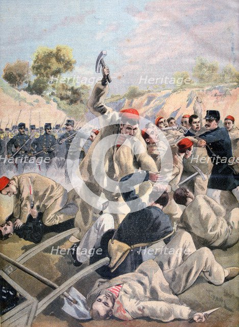 A Revolt of French Anarchists in Guyana, 1894. Artist: Oswaldo Tofani