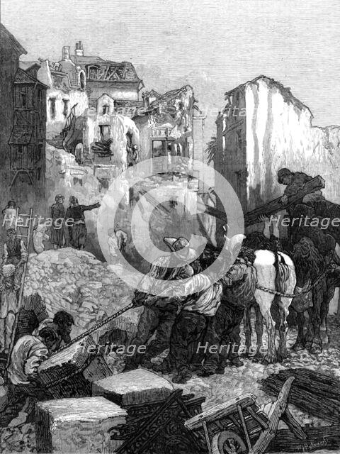 Rebuilding St. Cloud, Paris, 1874. Creator: William James Palmer.