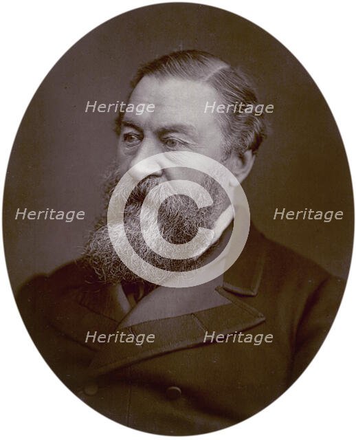 Sir Samuel White Baker, African explorer, 1880. Creator: Lock & Whitfield.