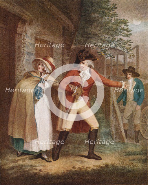 The Elopement: Laetitia (Lydia) seduced from her Friends under a promise of Marriage, 1789), 1925. Artist: Unknown