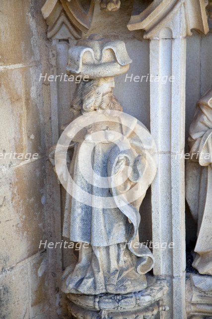 A statuette in the Convent of the Knights of Christ, Tomar, Portugal, 2009. Artist: Samuel Magal