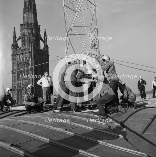 Coventry Cathedral, Priory Street, Coventry, 26/04/1962. Creator: John Laing plc.