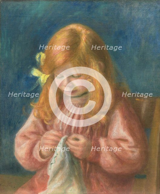 Jean Renoir Sewing, 1899/1900. Creator: Pierre-Auguste Renoir.