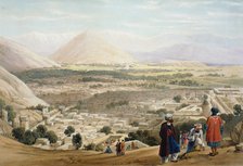 Kabul from the Citadel, showing the old walled city, First Anglo-Afghan War 1838-1842. Artist: James Atkinson