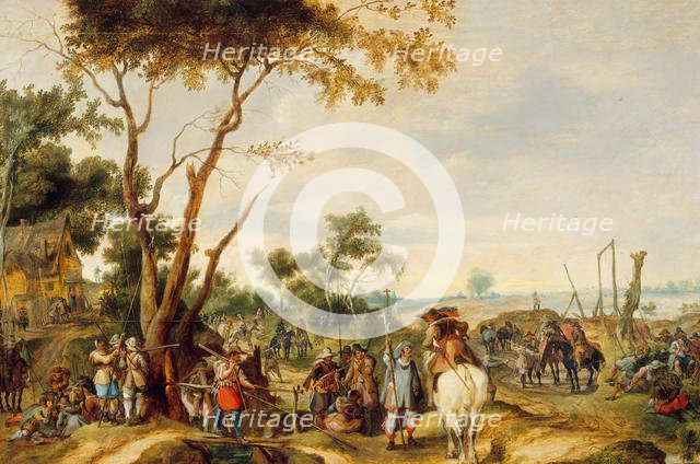 Soldiers Bivouacking. Creator: Pieter Snayers.