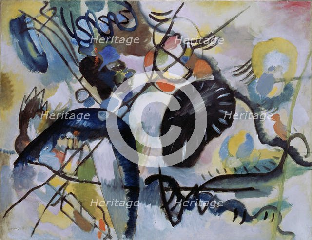 A black spot, 1912. Artist: Kandinsky, Wassily Vasilyevich (1866-1944)