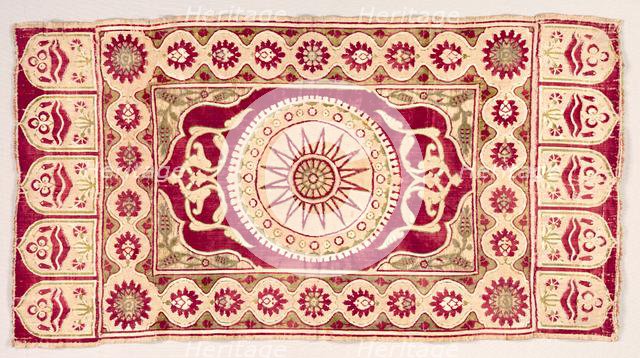 Velvet Divan Cushion, 17th century. Creator: Unknown.