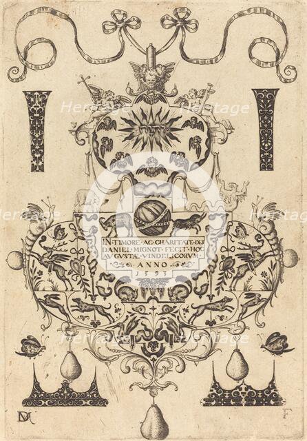 Title Page: Large Pendant, 1593. Creator: Daniel Mignot.