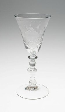 Wine Glass, Netherlands, Mid 18th century. Creator: Unknown.