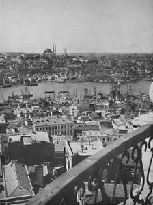 'A view over Constantinople showing the Mosque of Santa Sophia', 1913. Artist: Unknown.