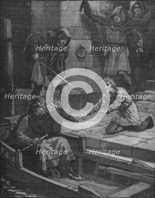 Murder of Prince Arthur, 1203 (1905). Artist: Unknown.